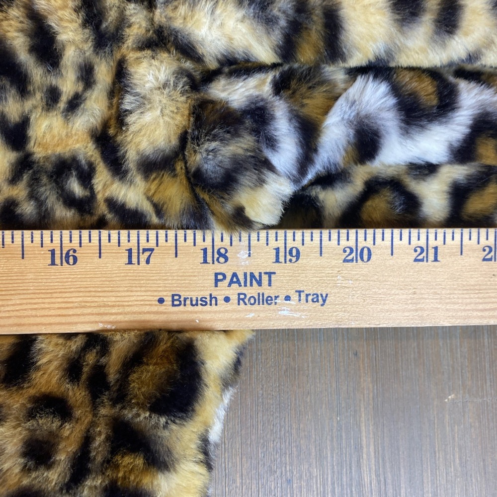 Women's LANSHIFEI Leopard Faux Fur Coat SUPER SOFT Coat Size‎ Small Old Money - Picture 4 of 10